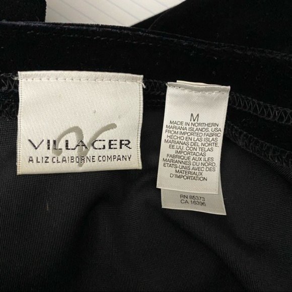 Vintage Villager A Liz Claiborne Velvet Long sleeve open front Cardigan M - Picture 7 of 10